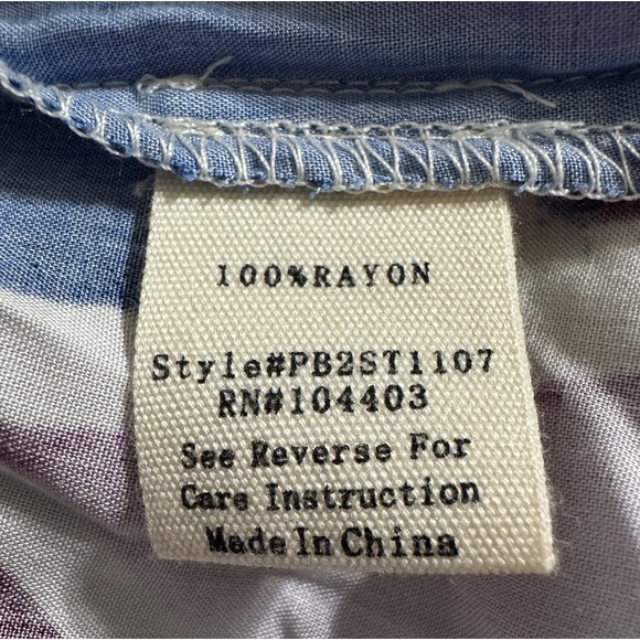 Perch Women's Shirt Top 1X Colorful Abstract Artsy Festival - Picture 9 of 10